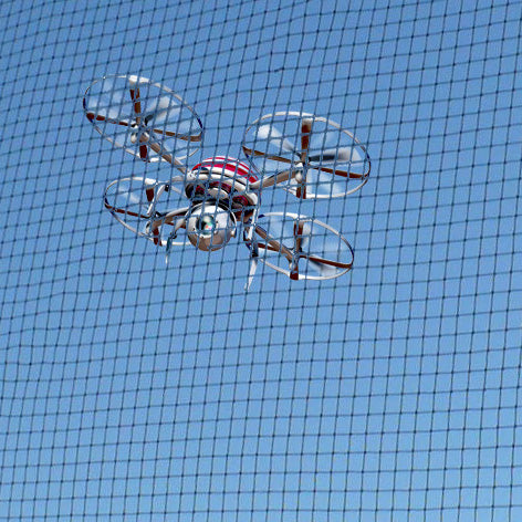 Industrial site with anti-drone net for wholesale installation example
